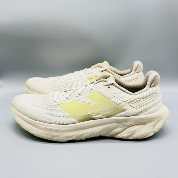 New Balance Shoes Mens 12.5 Ivory Fresh Foam More v4 Max Cushion Running Sneaker main image 6